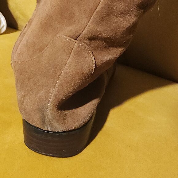 BDG Knee High Boots Brown Suede Leather Pull On riding Urban Outfitters US 9 - Picture 6 of 16